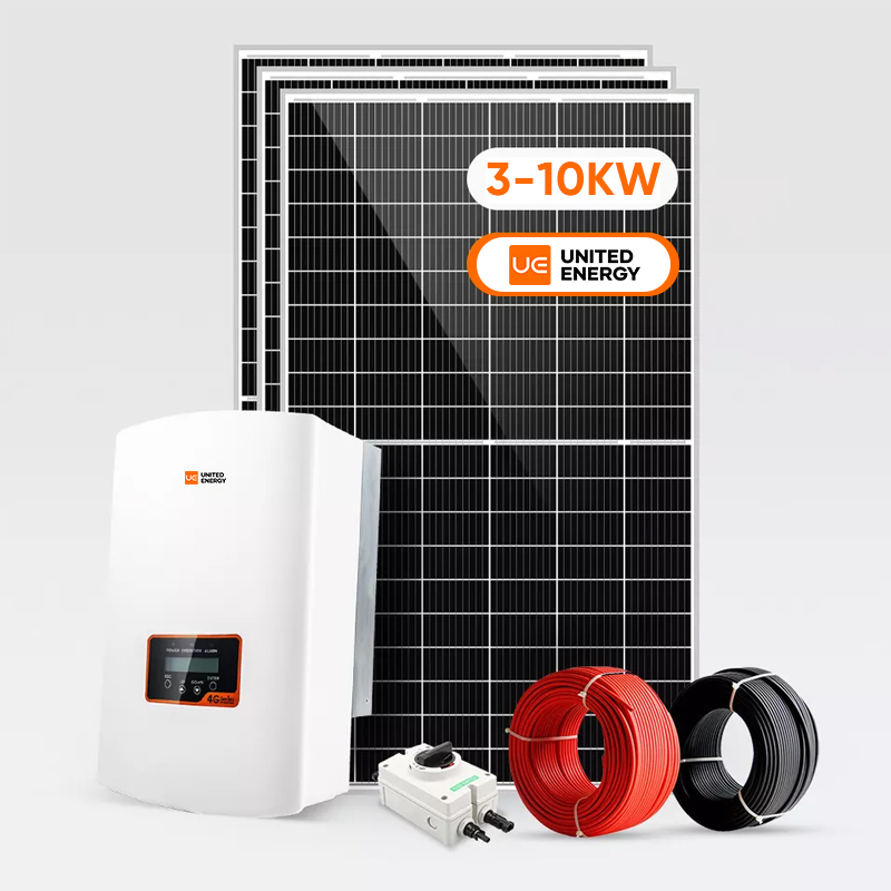 Użytkowanie mieszkaniowe System generowania energii słonecznej związany z siecią 3KW 5KW 10KW