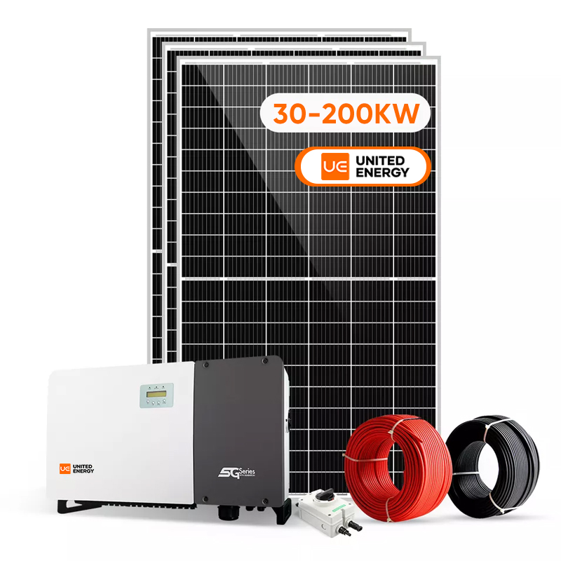 Zastosowanie komercyjne i przemysłowe w sieciowym systemie zasilania energią słoneczną 30KW 50KW 100KW 150KW 200KW