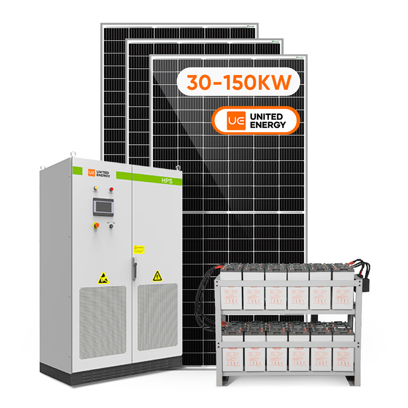 Komercyjny system hybrydowy 3-fazowy przemysłowy system paneli słonecznych o mocy 100 kW