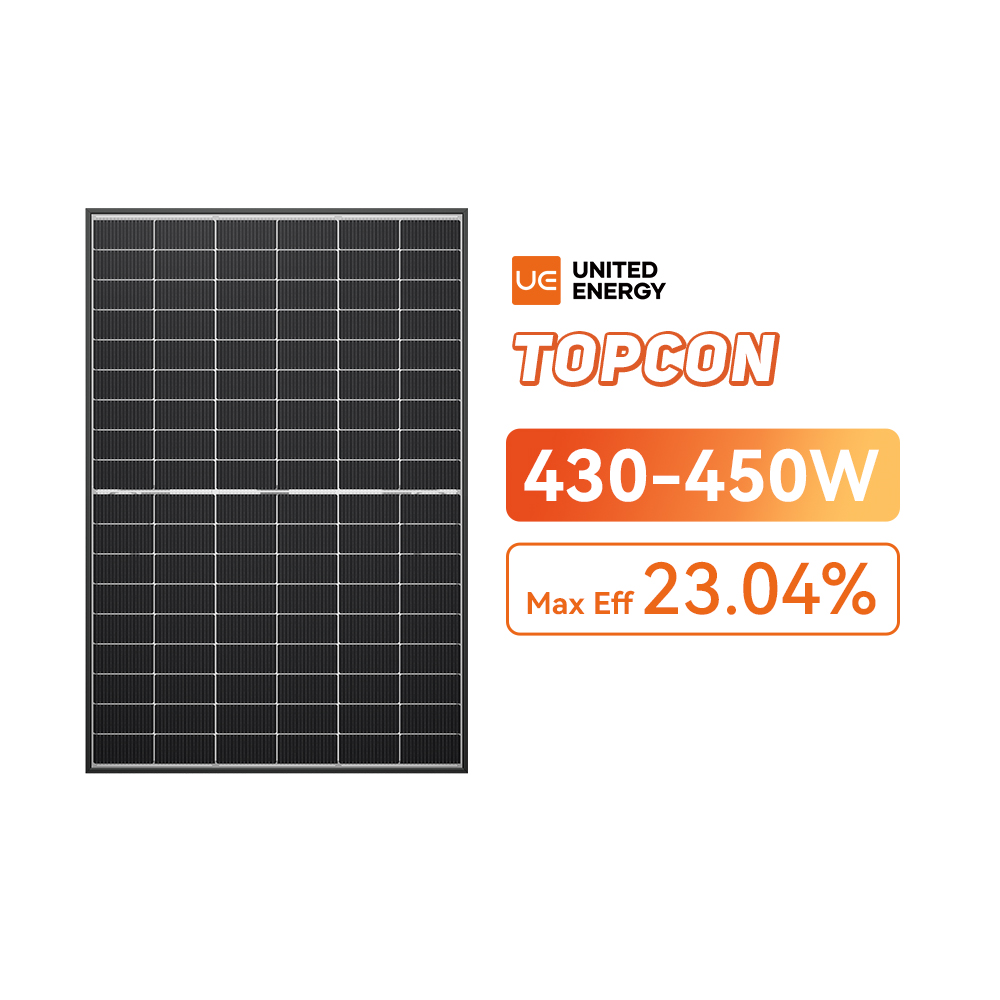 Panele słoneczne do użytku domowego Full Black Bifacial 430-450W TOPCon