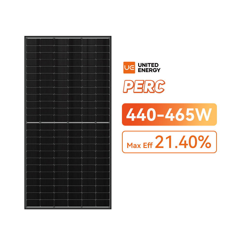 Monokrystaliczny panel słoneczny o mocy 450 W, w całości czarny, cena 440-465 W